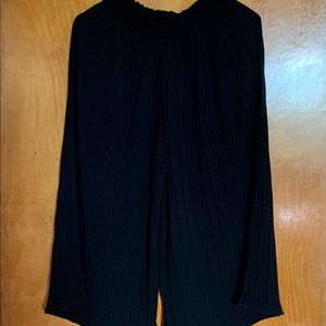 Black Pleated Pants
